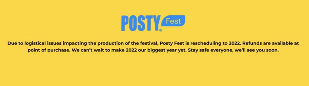 Post Malone's 2021 Posty Fest Postponed to 2022